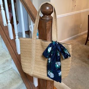 Draper James straw bag